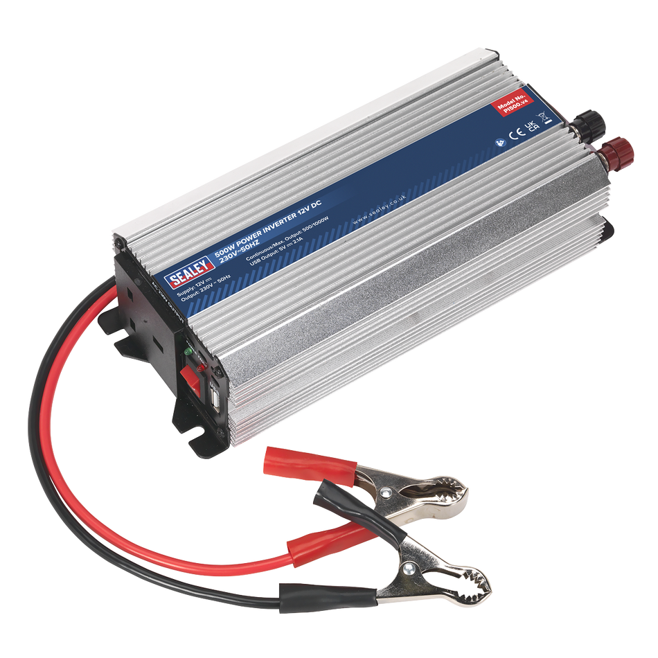 Sealey PI500 500W Power Inverter 12V DC - 230V~50Hz