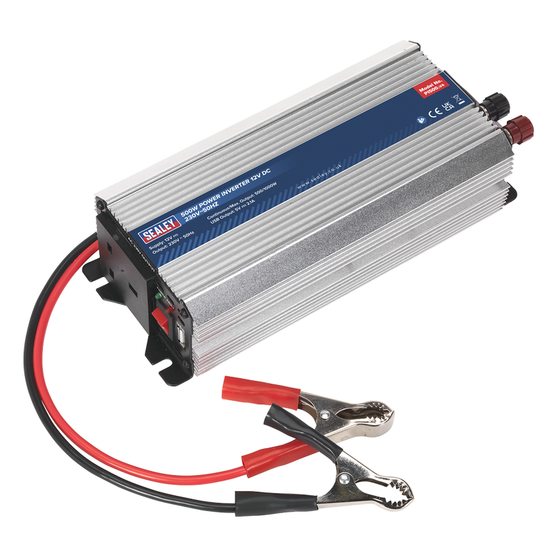 Sealey PI500 500W Power Inverter 12V DC - 230V~50Hz