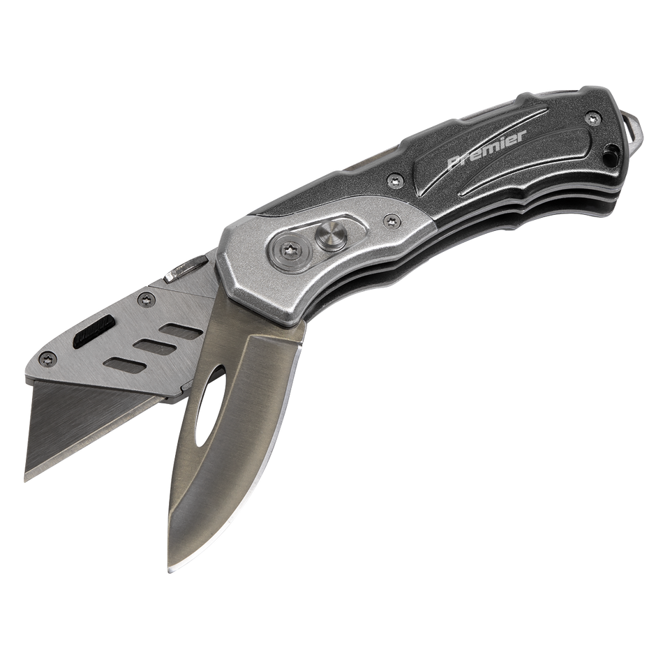 Sealey PK37 Locking Pocket Knife - Twin-Blade