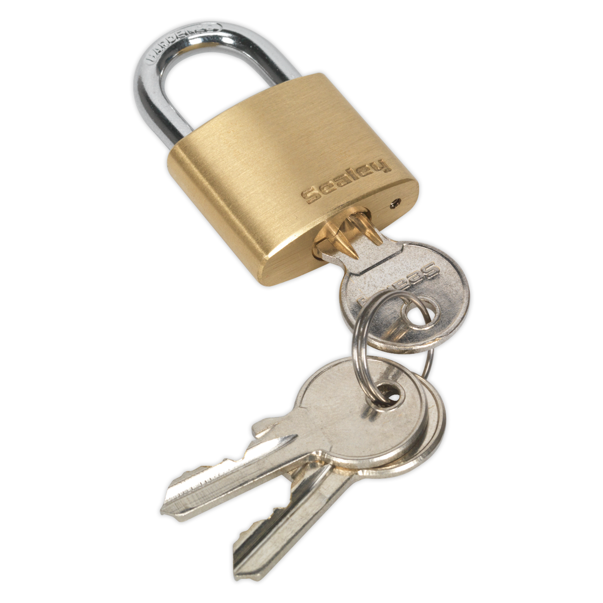 Sealey PL100 30mm Brass Body Padlock