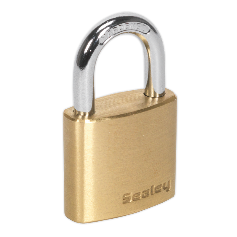 Sealey PL100 30mm Brass Body Padlock