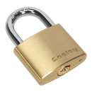 Sealey PL101 40mm Brass Body Padlock