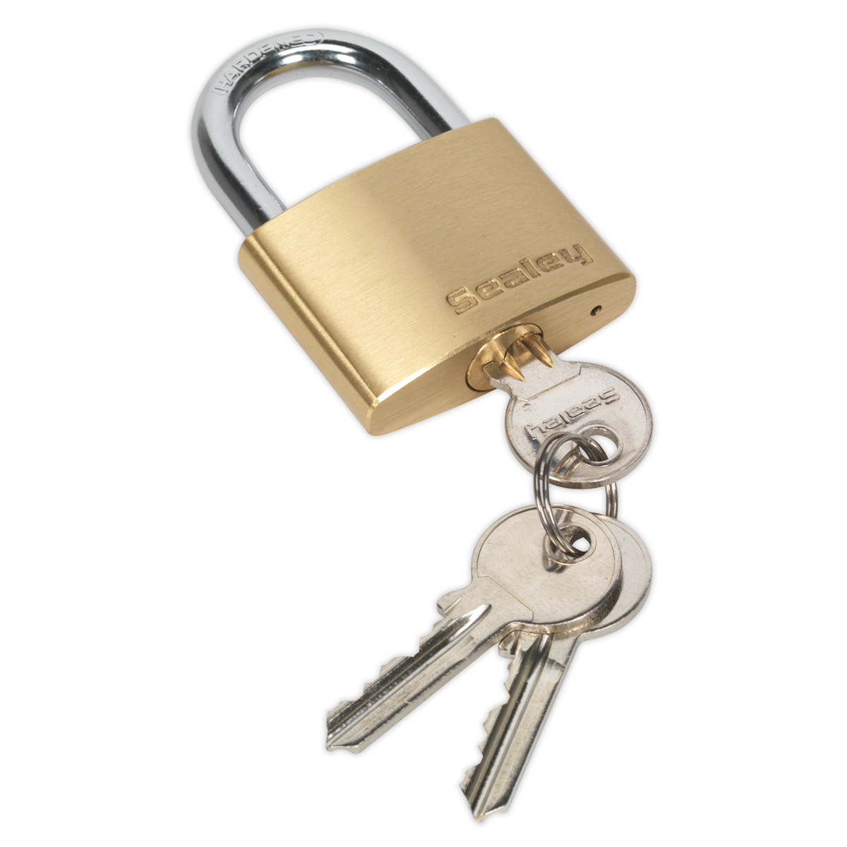 Sealey PL102 50mm Brass Body Padlock