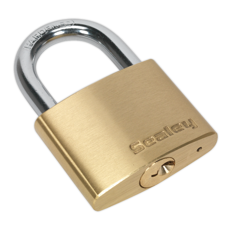 Sealey PL102 50mm Brass Body Padlock