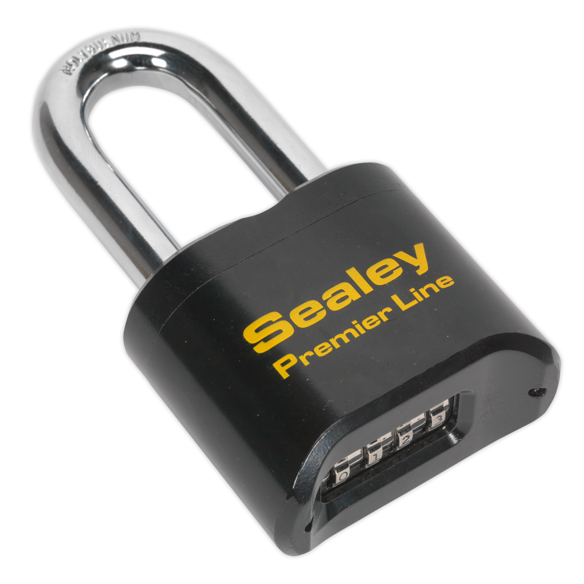 Sealey PL603L 62mm Steel Body Combination Padlock Long Shackle