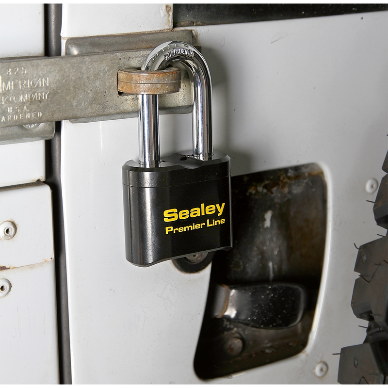 Sealey PL603L 62mm Steel Body Combination Padlock Long Shackle
