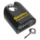Sealey PL603S Steel Body Shrouded Shackle Combination Padlock