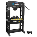 Sealey PPF100S Viking Air/Hydraulic Press 100 Tonne Floor Type with Sliding Ram and Foot Pedal