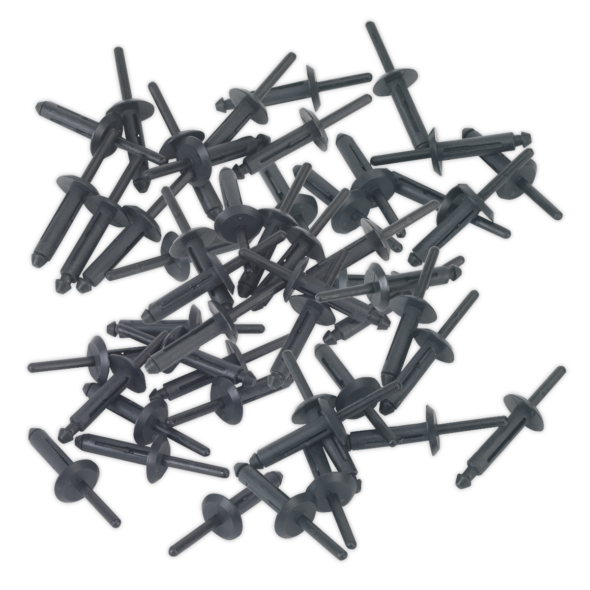 Sealey PR002 6.3 x 25.2mm Plastic Rivet - Pack of 50