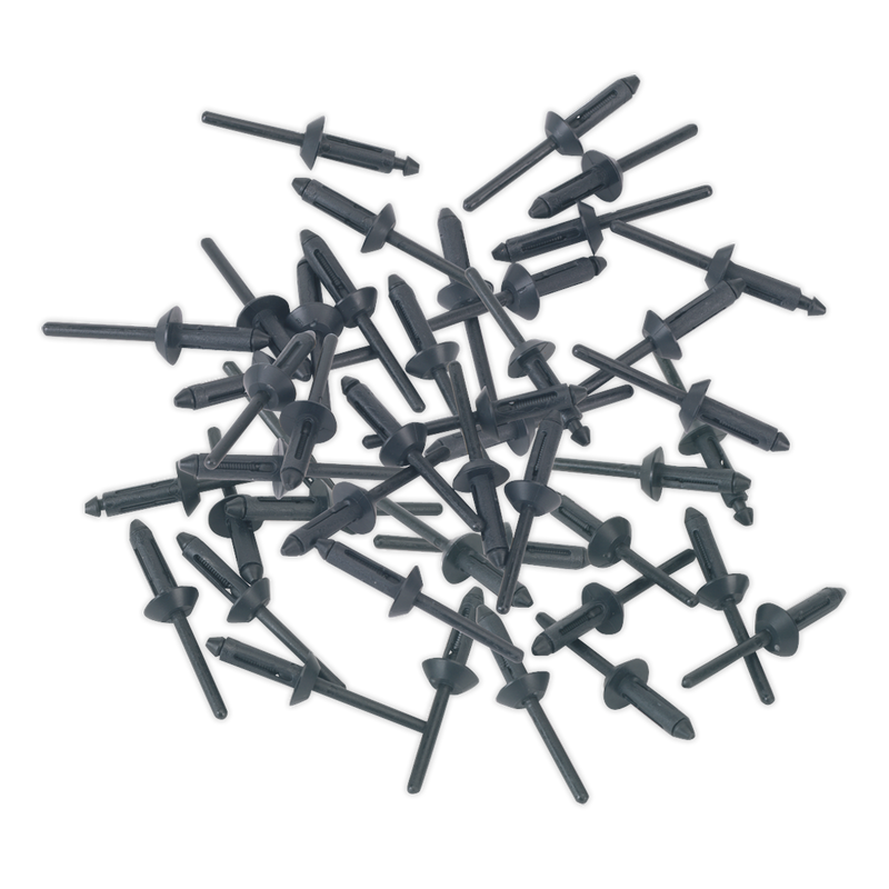 Sealey PR003 5 x 15.8mm Plastic Rivet - Pack of 50