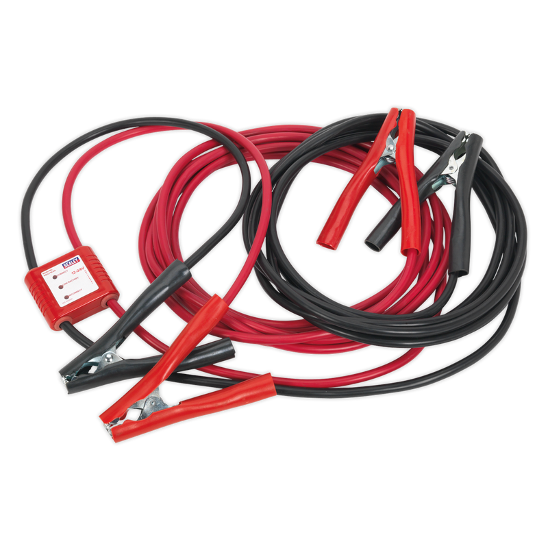 Sealey PROJ/12/24 12/24V 450A ProJump Booster Cables 7m with Electronics Protection