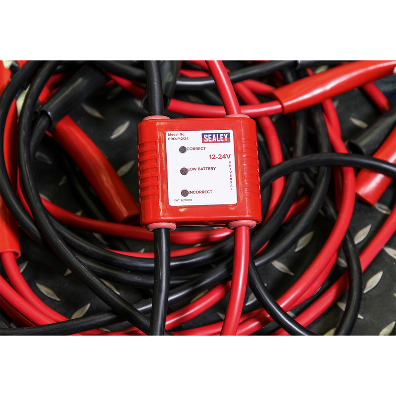 Sealey PROJ/12/24 12/24V 450A ProJump Booster Cables 7m with Electronics Protection