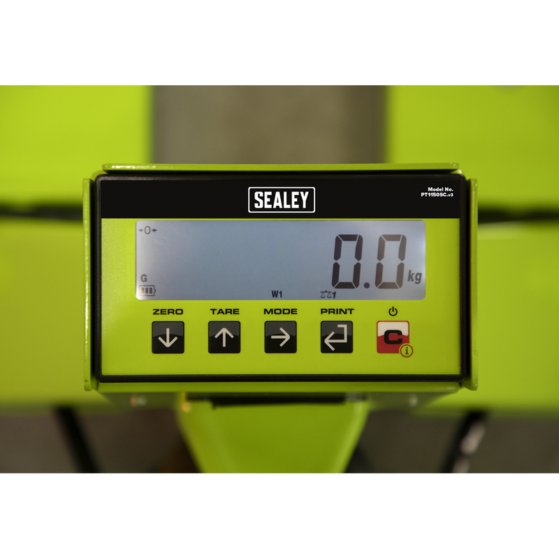 Sealey PT1150SC 1185 x 555mm Pallet Truck with Scales - 2500kg Capacity