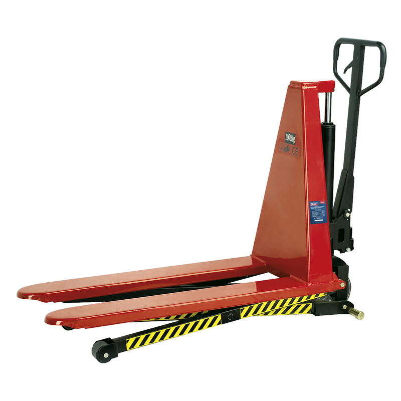 Sealey PT1170H 1170 x 540mm High Lift Pallet Truck - 1000kg Capacity