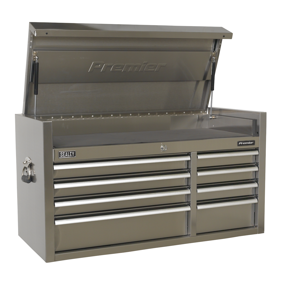 Sealey PTB104008SS 8 Drawer 1055mm Stainless Steel Heavy-Duty Topchest