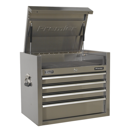 Sealey PTB66004SS 4 Drawer 675mm Stainless Steel Heavy-Duty Topchest