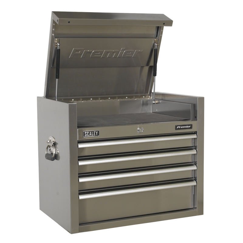Sealey PTB66004SS 4 Drawer 675mm Stainless Steel Heavy-Duty Topchest