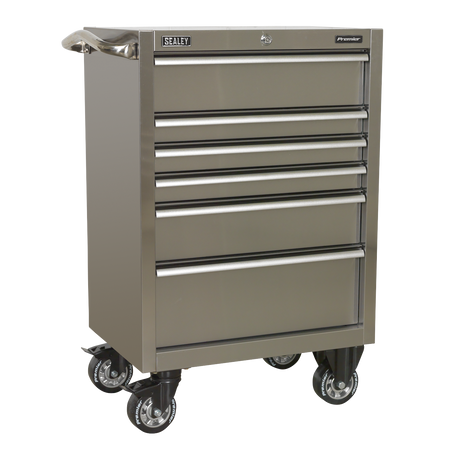 Sealey PTB67506SS 6 Drawer 675mm Stainless Steel Heavy-Duty Rollcab