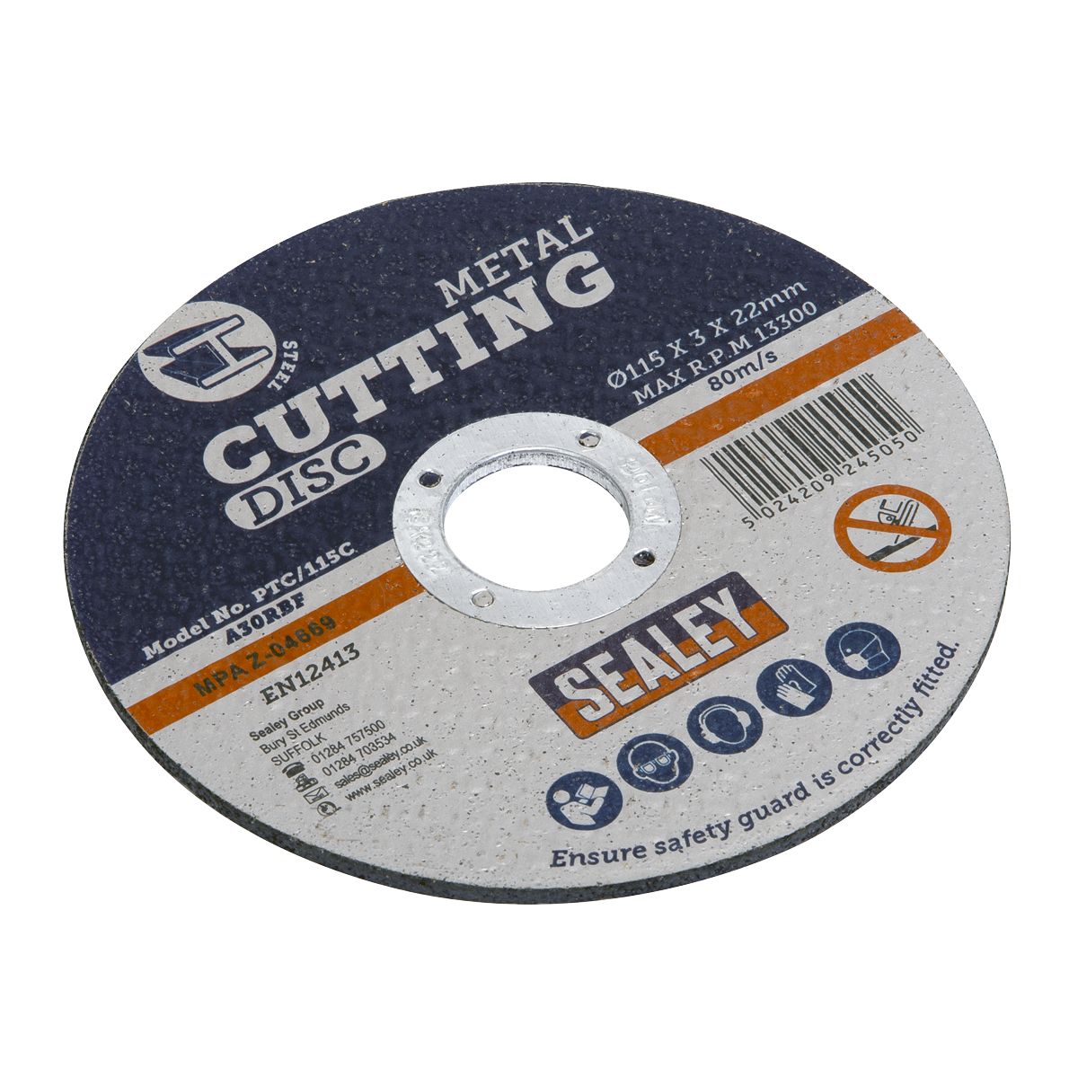 Sealey PTC/115C 115 x 3mm Cutting Disc 22mm Bore
