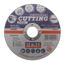 Sealey PTC/115MC 115 x 1.6mm Universal Cutting Disc 22.2mm Bore