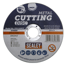 Sealey PTC/125CT 125 x 1.6mm Cutting Disc 22mm Bore