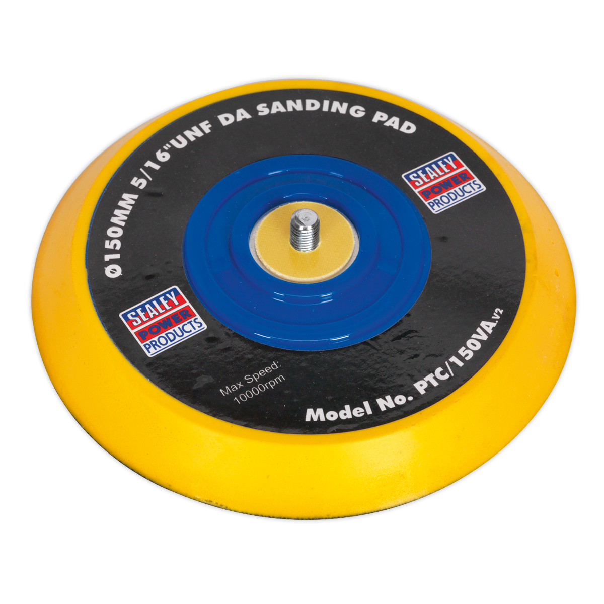 Sealey PTC/150VA 145mm 5/16"UNF DA Backing Pad for Hook-and-Loop Discs