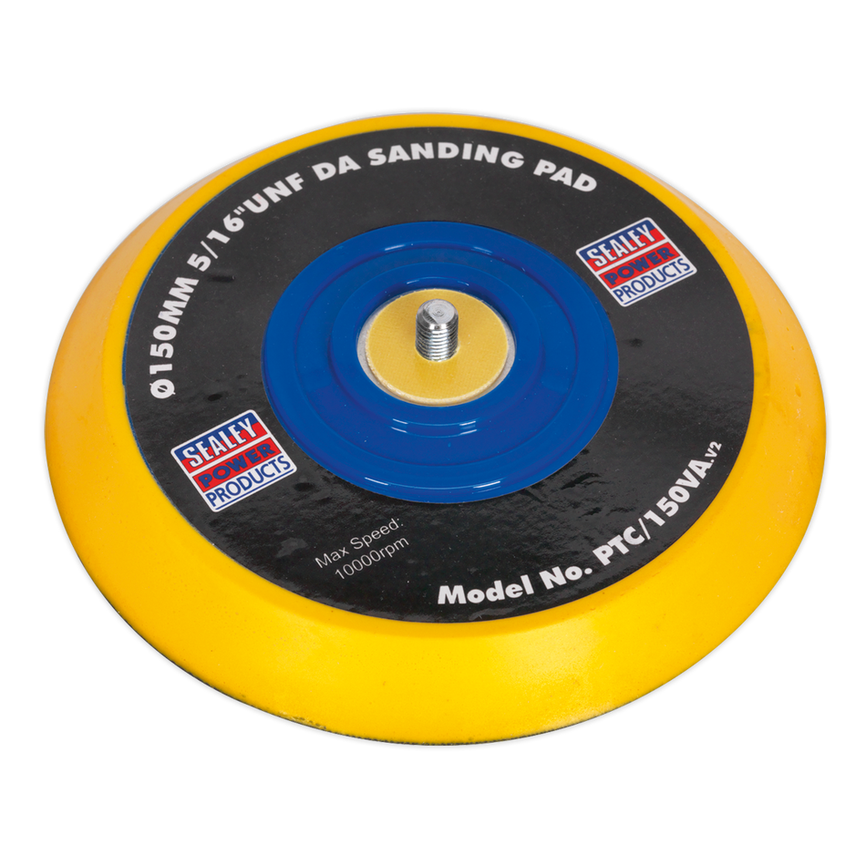 Sealey PTC/150VA 145mm 5/16"UNF DA Backing Pad for Hook-and-Loop Discs