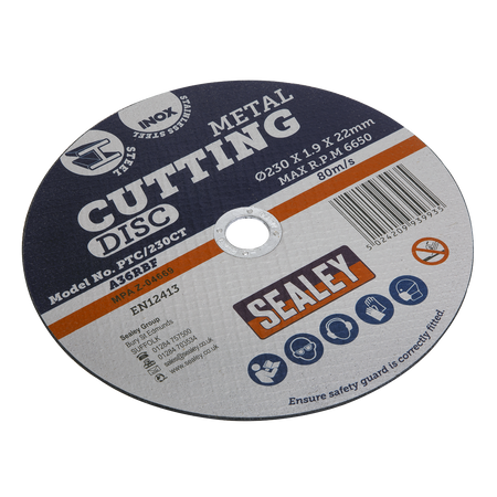 Sealey PTC/230CT 230 x 2mm Cutting Disc 22mm Bore