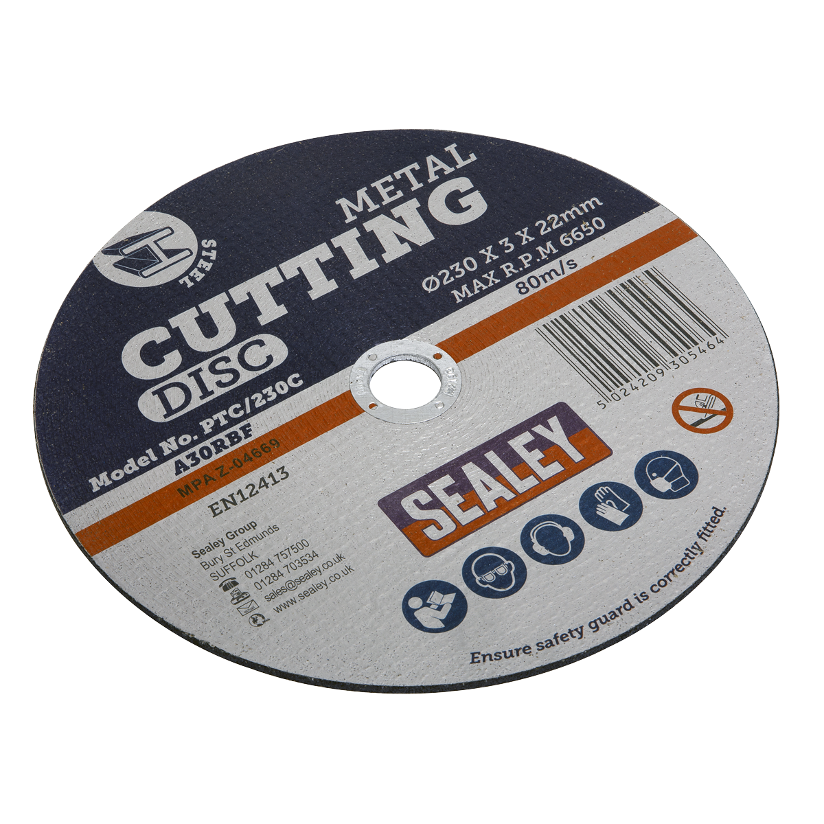 Sealey PTC/230C 230 x 3mm Cutting Disc 22mm Bore