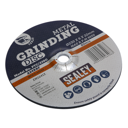 Sealey PTC/230G 230 x 6mm Grinding Disc 22mm Bore