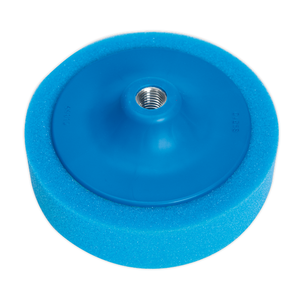 Sealey PTC/CH/5/8-B 150 x 50mm Buffing & Polishing Foam Head 5/8"UNC Blue/Medium