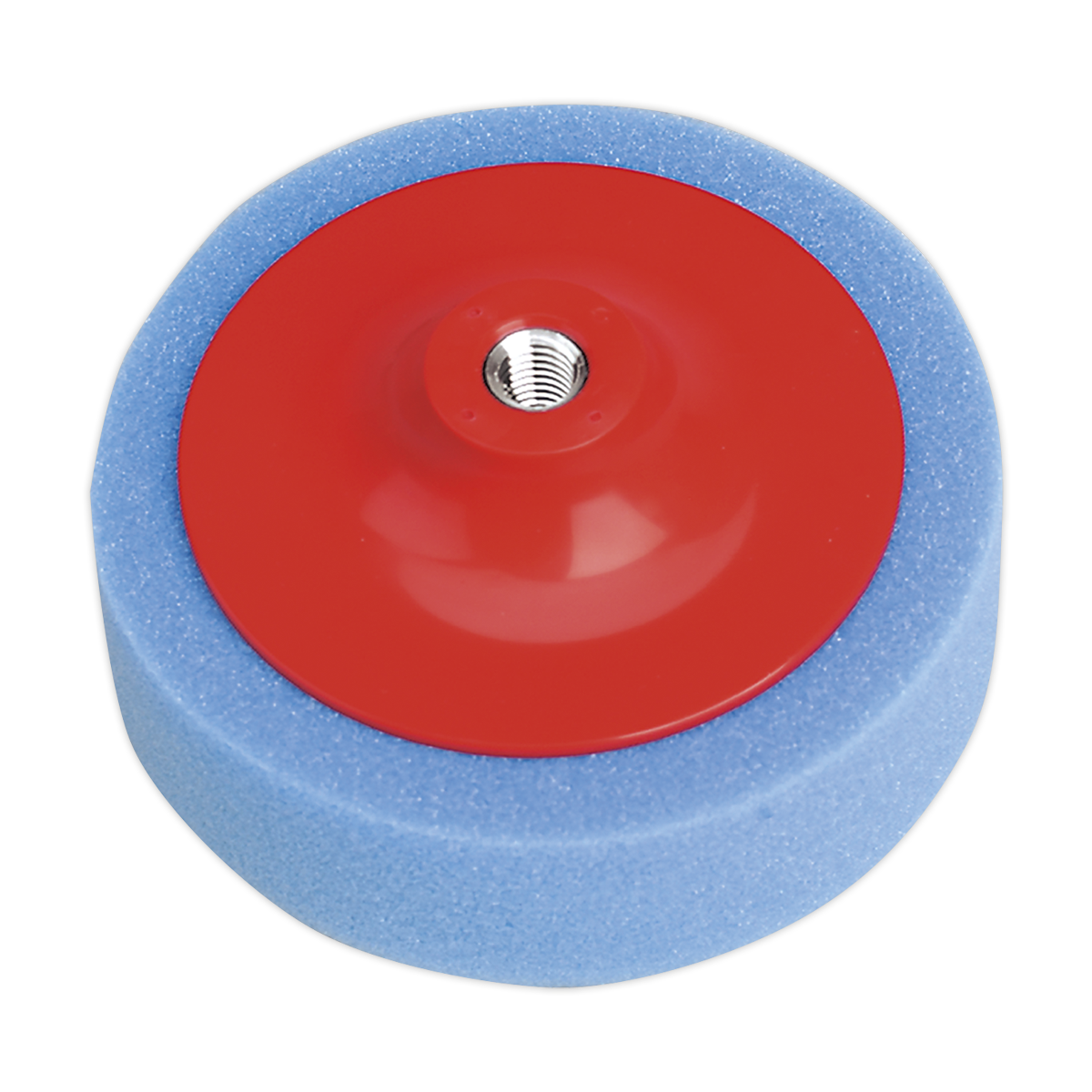 Sealey PTC/CH/M14-B 150 x 50mm Buffing & Polishing Foam Head M14 x 2mm Blue/Medium