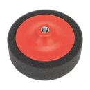Sealey PTC/CH/M14-P 150 x 50mm Buffing & Polishing Foam Head M14 x 2mm Black/Soft