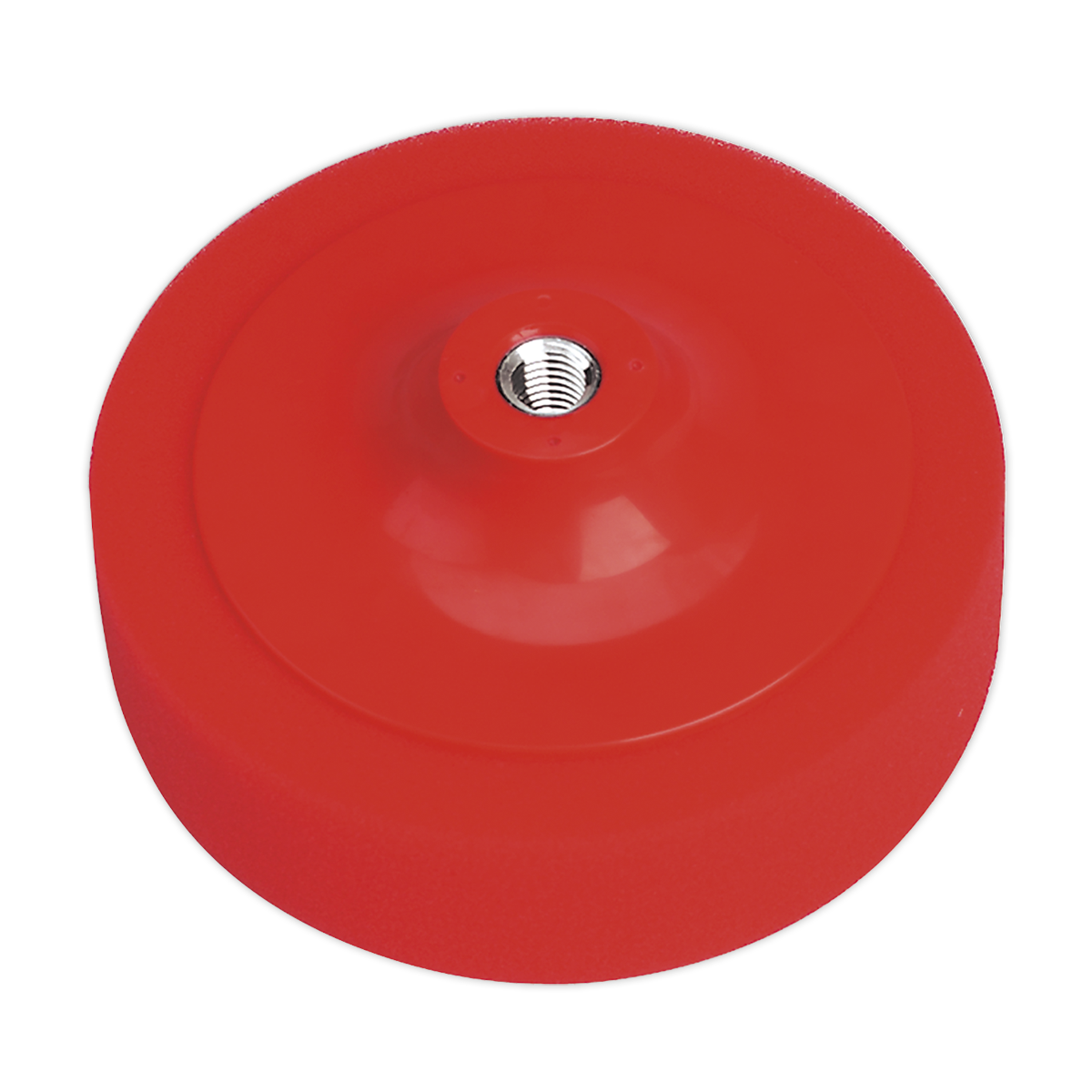 Sealey PTC/CH/M14-R 150 x 50mm Buffing & Polishing Foam Head M14 x 2mm Red/Ultra-Soft
