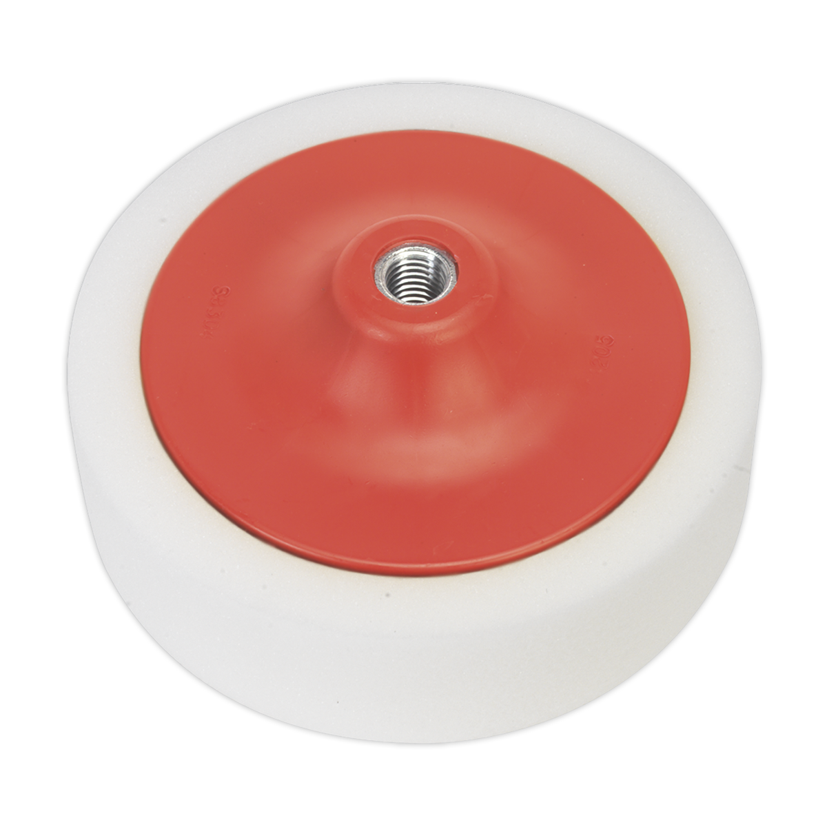 Sealey PTC/CH/M14-W 150 x 50mm Buffing & Polishing Foam Head M14 x 2mm White/Dense
