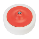 Sealey PTC/CH/M14-W 150 x 50mm Buffing & Polishing Foam Head M14 x 2mm White/Dense