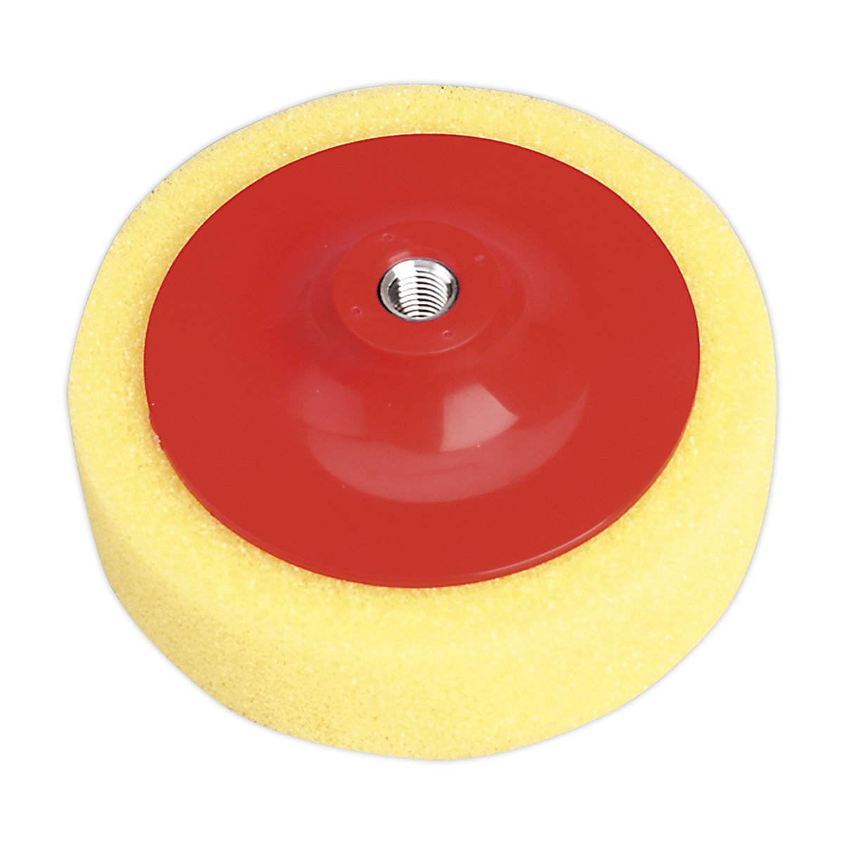 Sealey PTC/CH/M14-Y 150 x 50mm Buffing & Polishing Foam Head M14 x 2mm Yellow/Coarse