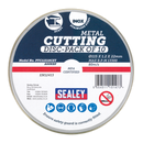 Sealey PTC11510CET 115 x 1.2mm Cutting Disc 22mm Bore - Pack of 10