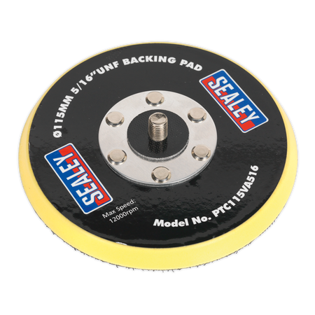 Sealey PTC115VA516 115mm Backing Pad Hook-and-Loop 5/16"UNF