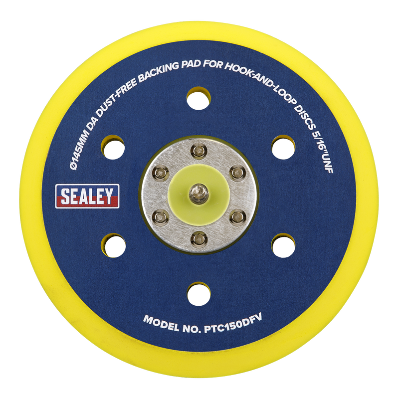 Sealey PTC150DFV 145mm DA Dust-Free Backing Pad for Hook-and-Loop Discs 5/16"UNF