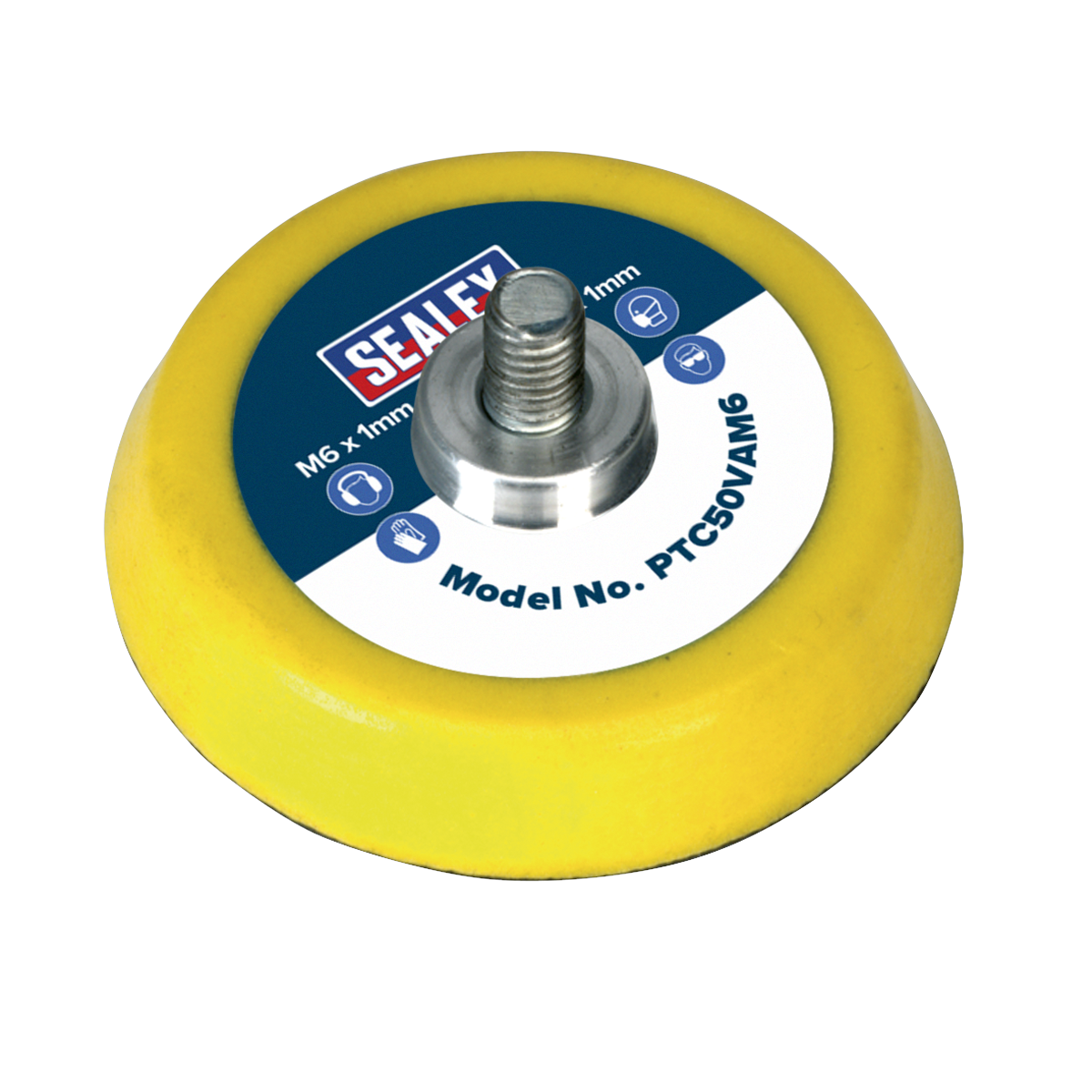 Sealey PTC50VAM6 50mm M6 x 1mm Hook-and-Loop Backing Pad