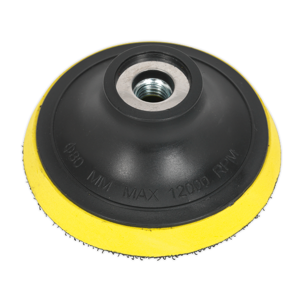 Sealey PTC75VM10 75mm Hook-and-Loop Backing Pad M10 x 1.5mm