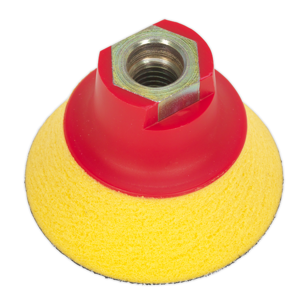 Sealey PTCBPV4S 75mm Ultra-Soft Hook-and-Loop Backing Pad M14 x 2mm