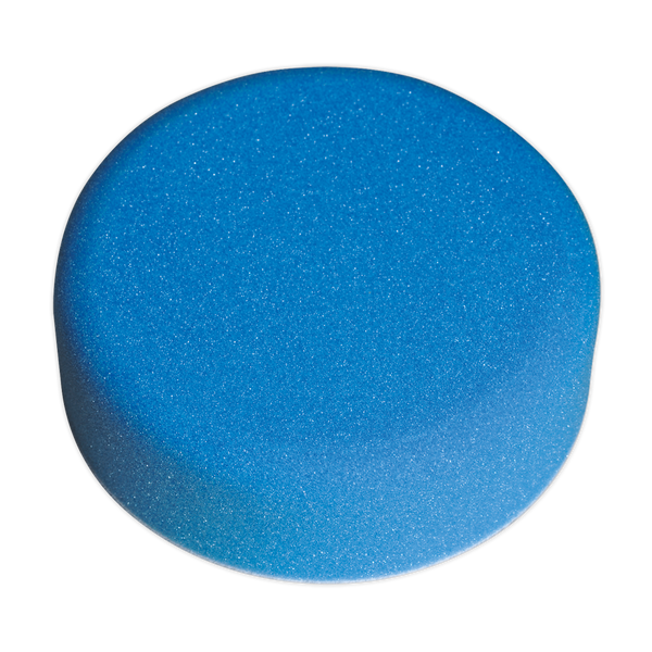 Sealey PTCCHV150B 150 x 50mm Hook-and-Loop Buffing & Polishing Foam Head Blue/Medium