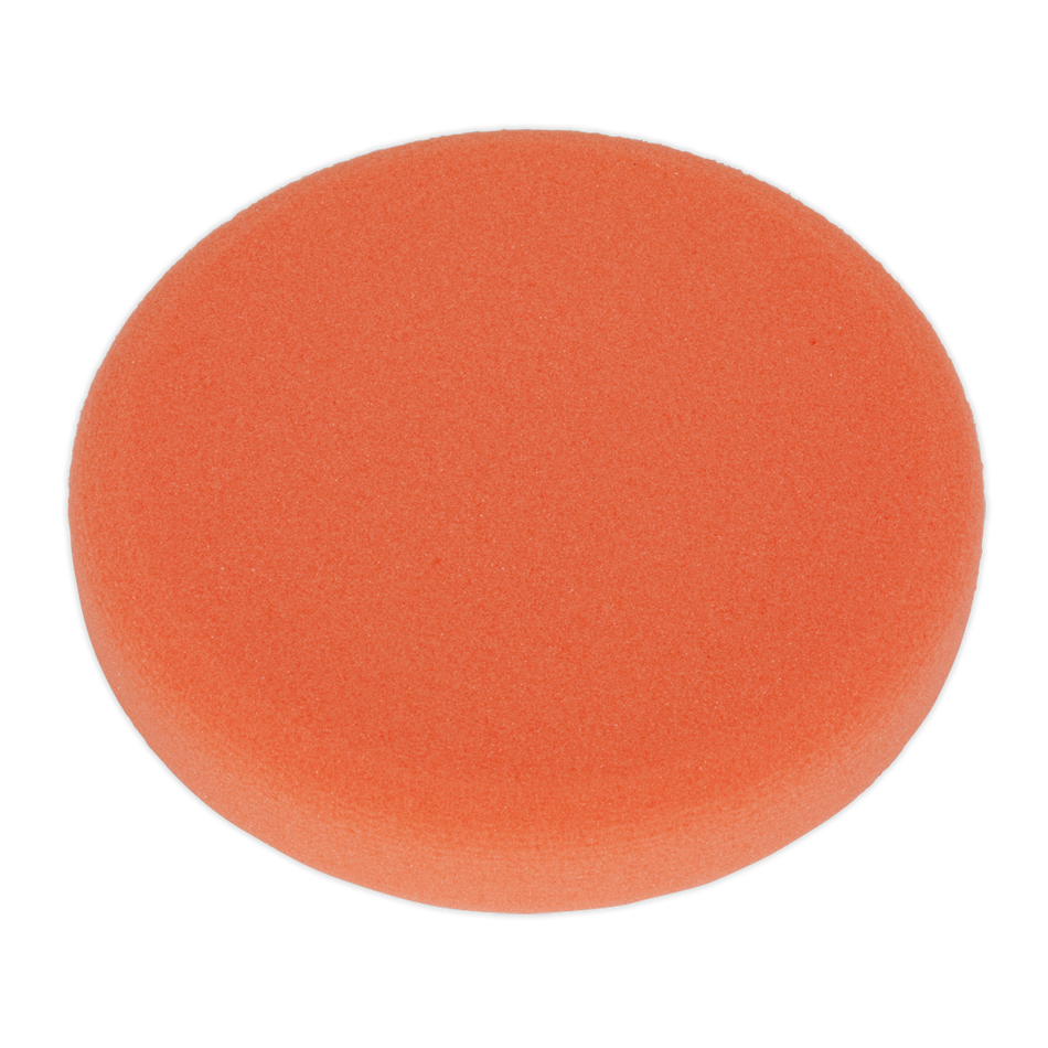 Sealey PTCCHV150O 150 x 25mm Hook-and-Loop Buffing & Polishing Foam Head - Orange/Firm