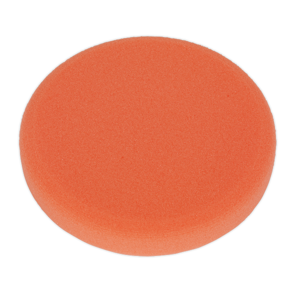 Sealey PTCCHV150O 150 x 25mm Hook-and-Loop Buffing & Polishing Foam Head - Orange/Firm