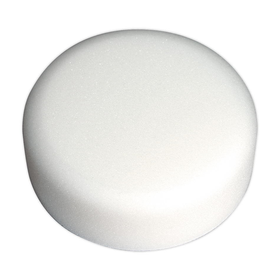 Sealey PTCCHV150W 150 x 50mm Hook-and-Loop Buffing & Polishing Foam Head White/Dense