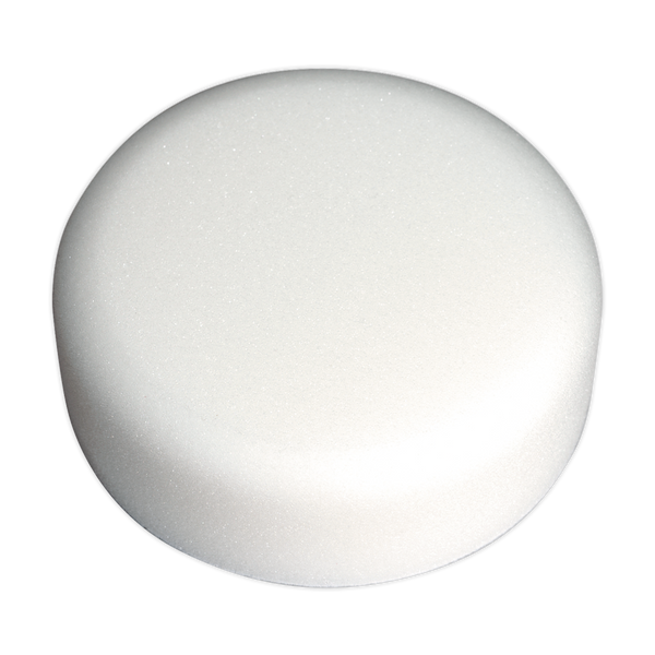 Sealey PTCCHV150W 150 x 50mm Hook-and-Loop Buffing & Polishing Foam Head White/Dense