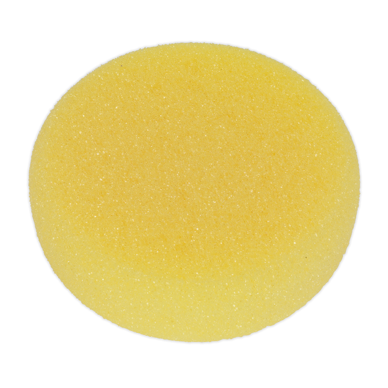 Sealey PTCCHV150Y 150 x 50mm Hook-and-Loop Buffing & Polishing Foam Head - Yellow/Coarse