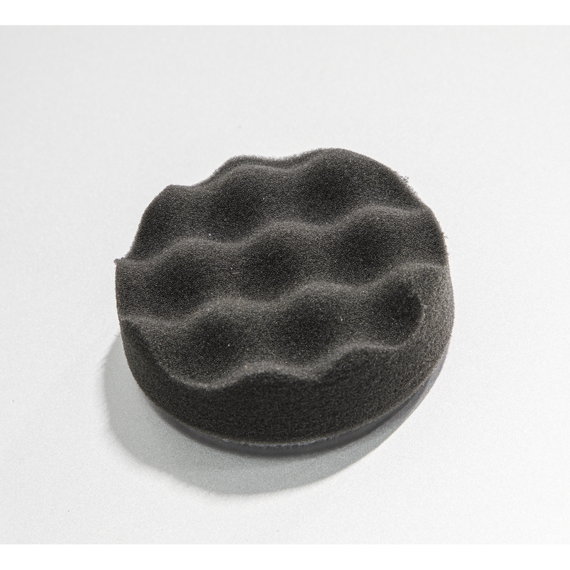 Sealey PTCCHV79P 80 x 25mm Hook-and-Loop Buffing & Polishing Foam Head Black/Soft
